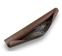 Gardenova Nappe de paillage Anti-Mauvaises Herbes Brune 125 g/m² | Lot de 3 | Rouleau 1000 x 100 cm + 10 agrafes | Perméable & Durable | Pose Facile pour massifs et Bordures