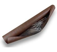 Gardenova Nappe de paillage Anti-Mauvaises Herbes Brune 125 g/m² | Lot de 6 | Rouleau 1000 x 100 cm + 10 agrafes | Perméable & Durable | Pose Facile pour massifs et Bordures