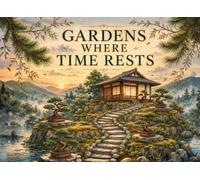 Gardens Where Time Rests: Coloring Book 40 Peaceful Bonsai Trees, Japanese Houses, and Serene Garden Landscapes to Color for Adults