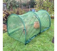 GardenSkill Serre Tunnel Jardin Filet à Mailles Fines 200x100cm | Tunnel Cloche de Croissance et Protection Anti-Oiseaux Anti-Insecte pour Semis, Fraises, Légumes de Printemps | 2 Portes Zippées