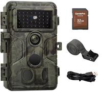 GardePro A3S Caméra de Chasse Carte SD 32G 64MP 1296P H.264 Vidéo, Vitesse de Dclenchement 0,1s et Angle de Dtection 120°, Jusqu' 30m Camera Chasse Infrarouge Vision Nocturne, No Glow IR LEDs, IP66