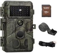 GardePro A3S Camera de Chasse, Carte SD de 64 Go, 64MP 1296P H.264 Vidéo | Camera Chasse Sans Lueur 940 nm, 0,1s Camera Detecteur de Mouvement, Camera Vision Nocturne Animaux, Piege Photographique