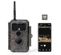 GardePro Caméra de chasse E6 – WiFi, App, 48MP 1296P H.264, No Glow Infrarouge 25m, 110° IP66