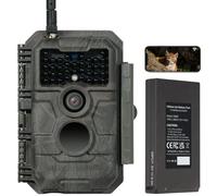 GardePro E6P Caméra de Chasse, WiFi, Batterie Rechargeable 8000 mAh, 64MP 1296P, Caméra E6P No Glow Infrarouge Vision Nocturne, Champ de Vision Large de 110°