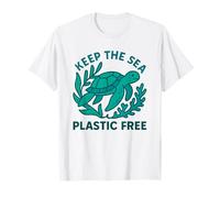 Garder la mer sans Plastique Tortue de mer Eco Earth Day T-Shirt
