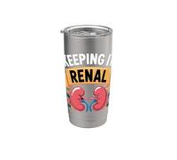 Garder les fleurs de l'escouade d'infirmières en néphrologie et dialyse Gobelet isotherme en acier inoxydable double paroi