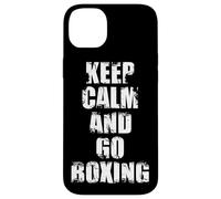 Garder Son Calme et Faire de la Boxe Coque pour iPhone 14 Plus