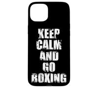 Garder Son Calme et Faire de la Boxe Coque pour iPhone 15 Plus