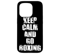 Garder Son Calme et Faire de la Boxe Coque pour iPhone 15 Pro