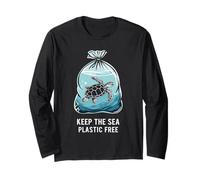 Gardez la mer sans Plastique Journée de la Terre pour Les Manche Longue