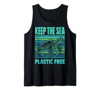 Gardez la mer sans Plastique Pollution Plastique des Tortues Débardeur