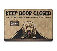 Gardez La Porte Fermée Personnalisée, Ne Laissez Pas Le Chien Sortir, Peu Importe Ce qu'il Vous Dit. Tapis De Bain Tapis De Porte Paillasson De Bienvenue pour Salon Terrasse 40X60Cm