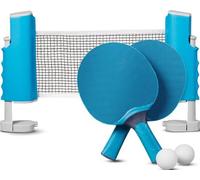 Gardez la tête froide ! - Set de tennis de table pour l'extérieur - filet et poteau, 2 raquettes, 2 balles