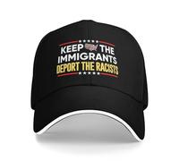 Gardez Les Immigrants, Expulsez Les Racistes, Aucun Être Humain n'est Illégal, Droits De l'homme, Égalité Casquettes Sport Unisexe Casquette De Camionneur Respirant Chapeau Hommes pour Femme