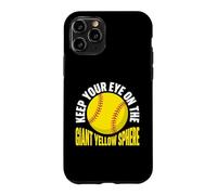 Gardez Un œil sur Le Joueur de Softball géant à sphère Jaune Coque pour iPhone 11 Pro