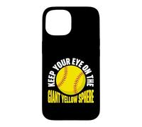 Gardez Un œil sur Le Joueur de Softball géant à sphère Jaune Coque pour iPhone 15