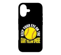 Gardez Un œil sur Le Joueur de Softball géant à sphère Jaune Coque pour iPhone 17