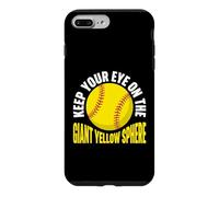 Gardez Un œil sur Le Joueur de Softball géant à sphère Jaune Coque pour iPhone 7 Plus/8 Plus