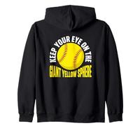 Gardez Un œil sur Le Joueur de Softball géant à sphère Jaune Sweat à Capuche