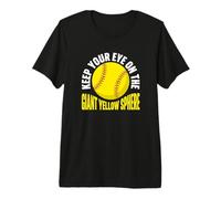 Gardez Un œil sur Le Joueur de Softball géant à sphère Jaune T-Shirt Haut de Gamme
