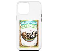 Gardez Un Sommeil Calme sur Une mouffette de Raton Laveur Coque pour iPhone 12 Pro Max