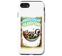 Gardez Un Sommeil Calme sur Une mouffette de Raton Laveur Coque pour iPhone SE (2020) / 7/8