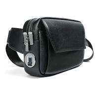 Gardez vos effets personnels en sécurité : sac à bandoulière en cuir de vachette avec fermeture à empreintes digitales, sac à bandoulière antivol, sac à main léger et décontracté pour les voyages