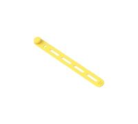Gardez vos fils en ordre avec 20 attaches de câble en silicone conçues pour une utilisation de données et d'écouteurs (jaune)