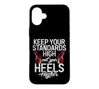 Gardez Vos Normes élevées et Vos Talons Plus Hauts arrogants Coque pour iPhone 16 Plus