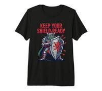 Gardez Votre Bouclier prêt à l'emploi Grenouille Renaissance Fair T-Shirt Haut de Gamme
