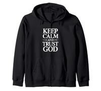Gardez Votre Calme et Faites Confiance à Dieu Sweat à Capuche