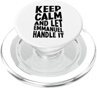 Gardez Votre Calme et Laissez Emmanuel s'en occuper. Prénom Amusant PopSockets PopGrip pour MagSafe