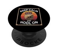 Gardez Votre Calme et maintenez Un Fort état d'esprit cryptographique : Bitcoin PopSockets PopGrip Adhésif