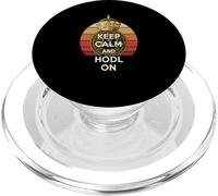 Gardez votre calme et maintenez un fort état d'esprit cryptographique : bitcoin PopSockets PopGrip pour MagSafe