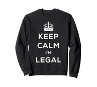 Gardez votre calme, je suis un défenseur des droits des immigrants, aucun être humain n'est illégal Sweatshirt