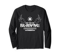 Gardez Votre feu brûlé - Déclaration Urbaine Streetwear Manche Longue