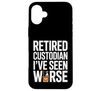 Gardien à la Retraite : J'Ai vu Une Retraite Pire et drôle Coque pour iPhone 16 Plus