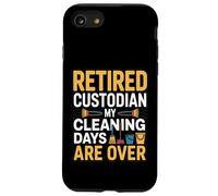 Gardien à la Retraite Mes Jours de Nettoyage sont sur l'humour Coque pour iPhone SE (2020) / 7/8