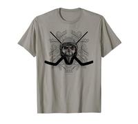 Gardien de but de hockey infernal - crâne de hockey diabolique T-Shirt