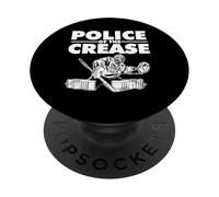 Gardien de But de Hockey Police of The Crease PopSockets PopGrip Adhésif