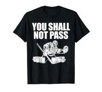 Gardien de But de Hockey Que Vous ne passerez Pas T-Shirt Graphique avec Valeur