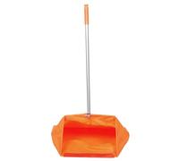 Gardien de gardien de vent droit à l'épreuve du vent | Grande pelle de jardin pour les feuilles | Collecteur de déchets de jardin avec poignée | 85x50x32cm oxford aluminium pp orange pour les branches