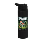 Gardien De Mini Forêt Life Happens In The Moss Stainless Steel Insulated Water Bottle