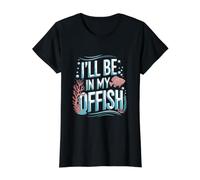 Gardien de Poisson Amusant T-Shirt Graphique avec Valeur, Femme, Noir, XS