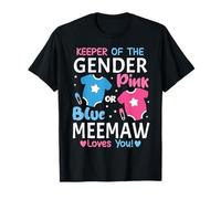 Gardien de révélation du sexe de Pink ou Bue MEEMAW vous aime T-Shirt