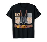 Gardien De Zoo Halloween Costume Famille Élans Drôle T-Shirt