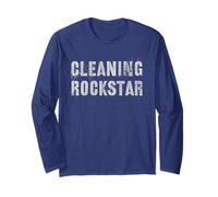 Gardien Housekeeper I Prefer CLEANING ROCKSTAR Clean Rocks Manche Longue