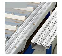 Gardiens de gouttière de 5 "x 3 '18/35/69 Pack Mill Finish Finis aluminium Guélets for gouttière avec vis et écrou DIY Intestin coupé de longueur(35 Packs)