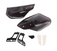 Gardiens de la Main de Moto | Protecteur de Guidon ABS pour la Protection du Vent et des débris | Ajustement Universel pour Le pôle Miroir de 8 mm / 10 mm | Noir/Brun foncé (Brun foncé)