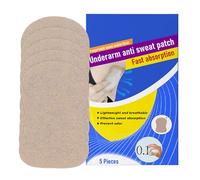 Gardiens de la sueur pour sous les aisselles femmes, coussinets de sueur pour sous les bras,Garde de sueur douce 5x | Antiperspirant de patch de transpiration invisible pour temps chaud, respirant et